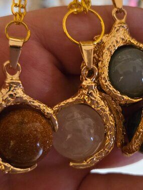 Dragon Claw Necklace on gold plated Chains~ Select one for 14.oo